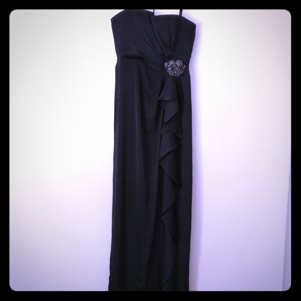 BCBG Semi-formal dress with brooch accent